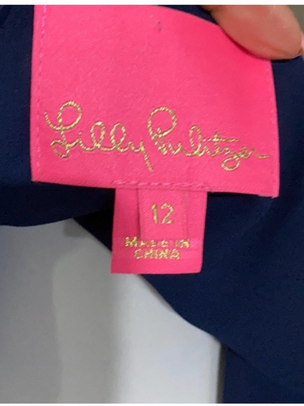 Lilly Pulitzer Cherlyn Soft Shift Dress Navy - Picture 7 of 8